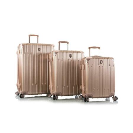 HEYS AMERICA LTD 3 Piece Xtrak Luggage Set, Rose Gold 10103-0131-S3